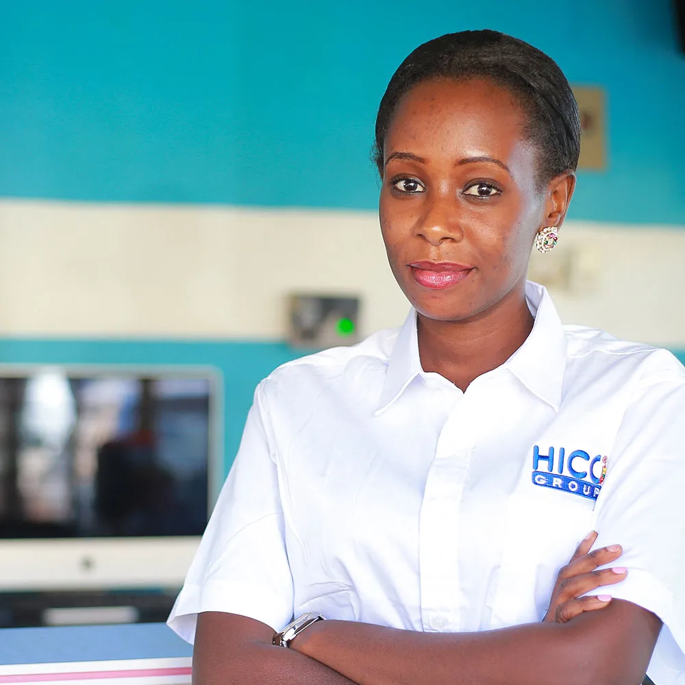 A member of the HICO team at the office